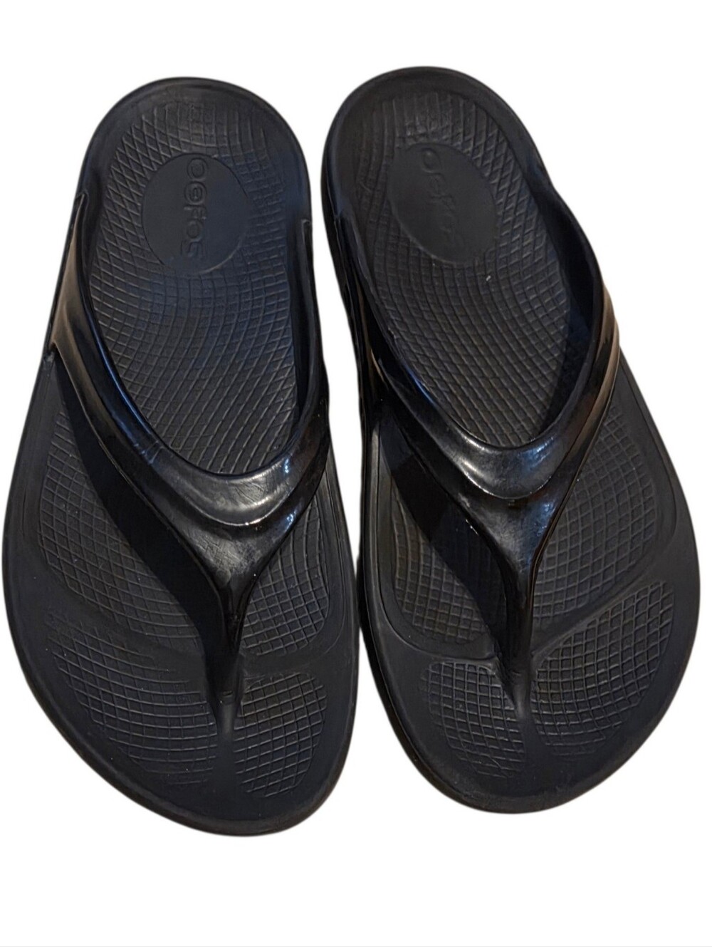 Oofos Women's Oolala Sandals, Black sz 8 Recovery Shoes EU 39